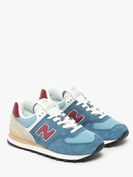 Sneakers 574 Uit Leder New balance Blauw boy U574SPR ander zicht 2