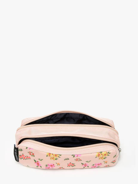 Pennenzak 2 Compartimenten Caramel et cie Roze boheme FI ander zicht 1