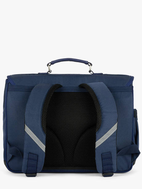 Boekentas 2 Compartimenten Caramel et cie Blauw fier GA ander zicht 4