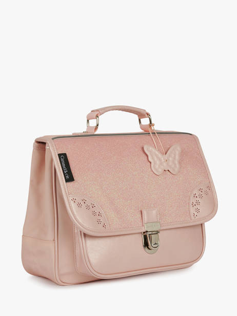 Boekentas 1 Compartiment Caramel et cie Roze boheme FI ander zicht 2