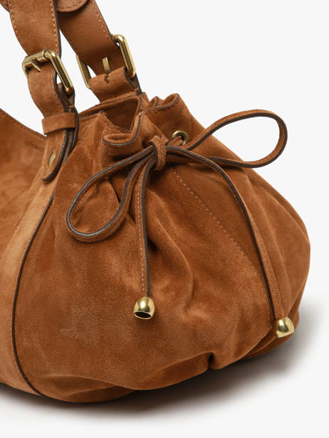 Schoudertas Folk Leder Gerard darel Bruin folk DAS01407 ander zicht 3