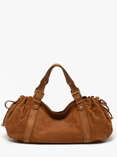 Schoudertas Folk Leder Gerard darel Bruin folk DAS01407 ander zicht 5