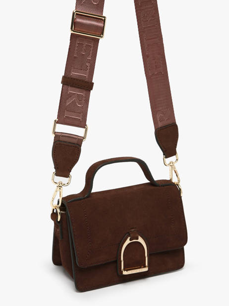 Cross Body Tas Xs Altesse Suede Etrier Bruin altesse suede EASU048X ander zicht 2