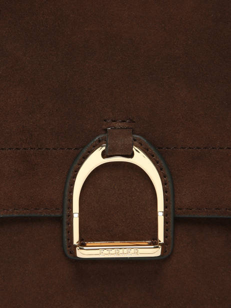 Cross Body Tas Xs Altesse Suede Etrier Bruin altesse suede EASU048X ander zicht 5
