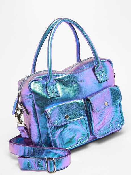 Handtas A4 Formaat Paul marius Blauw scarabee 25573-39 ander zicht 2