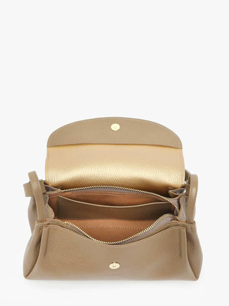 Cross Body Tas Accordeon Double Leder Lancaster Beige accordeon double 88 ander zicht 3