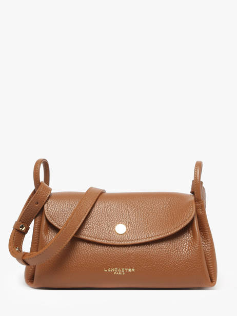 Cross Body Tas Accordeon Double Leder Lancaster Bruin accordeon double 88