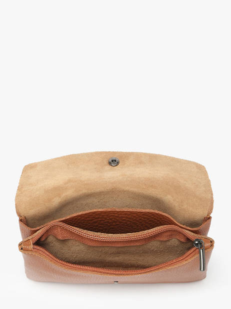 Cross Body Tas Caviar Leder Milano Bruin caviar CA23067 ander zicht 3