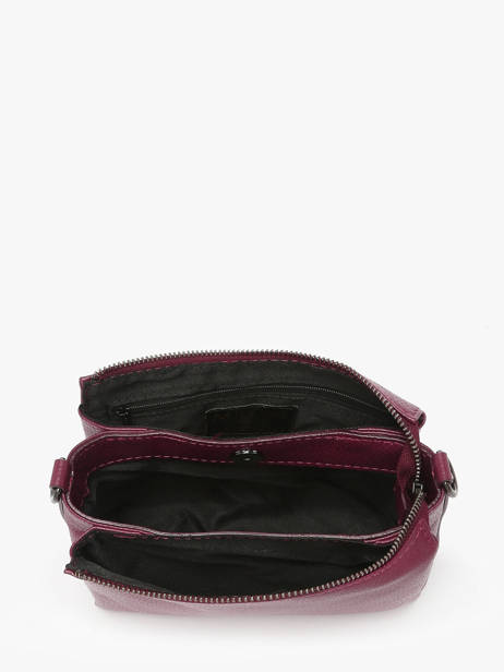 Cross Body Tas Caviar Leder Milano Violet caviar CA25065 ander zicht 3