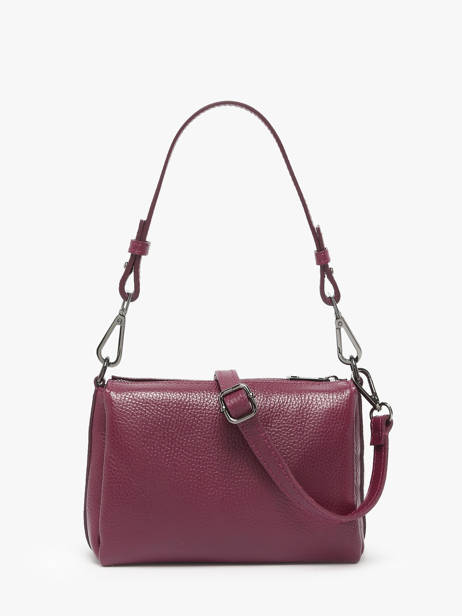 Cross Body Tas Caviar Leder Milano Violet caviar CA25065 ander zicht 4