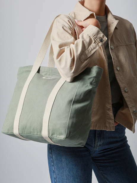 Schoudertas Cesar Katoen Hindbag Groen best seller CESAR ander zicht 1