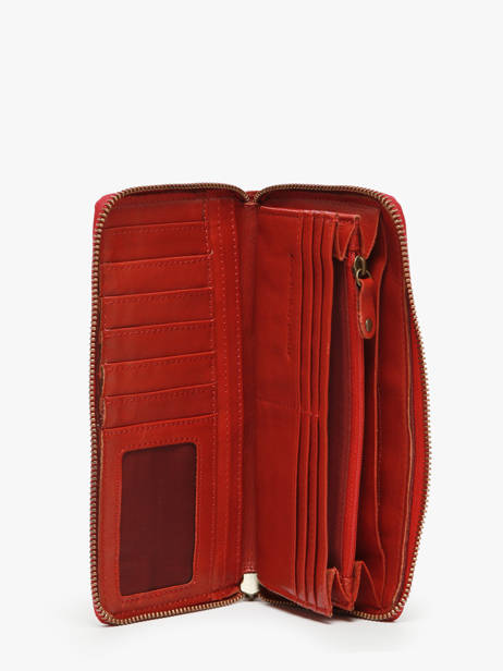 Portefeuille Leder Biba Rood heritage BT10 ander zicht 1