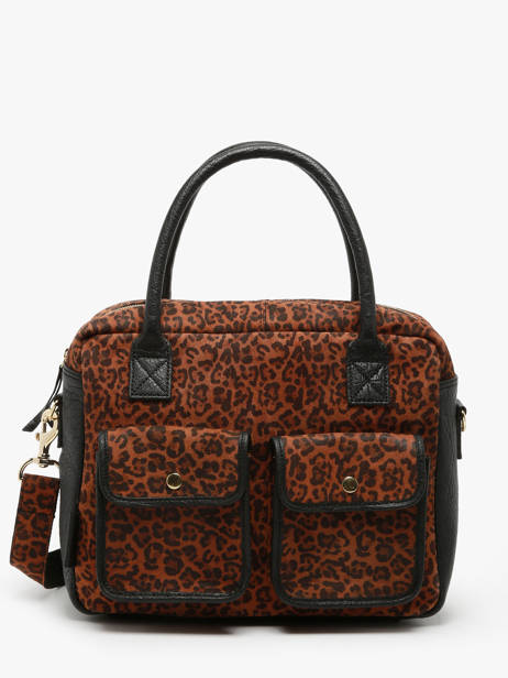 Cross Body Tas Dandy Leopard Leder Paul marius Bruin leopard DANDYLEO