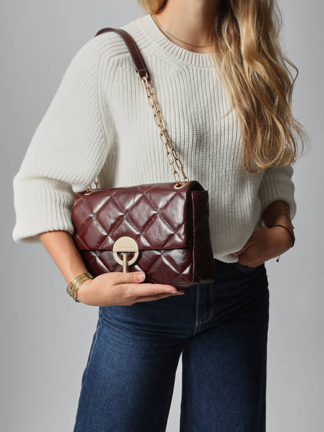 Schoudertas L Moon Leder Vanessa bruno Bruin moon 84V40329 ander zicht 1