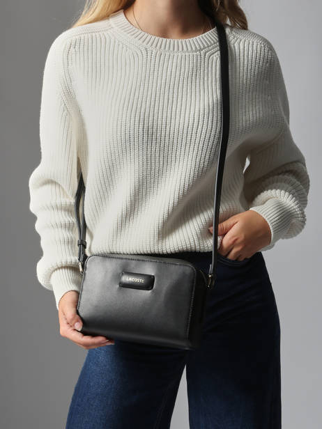 Cross Body Tas City Lacoste Zwart city NF5151AU ander zicht 1
