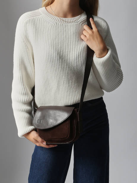 Cross Body Tas Heritage Leder Biba Bruin heritage BLT2L ander zicht 1