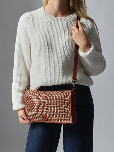 Cross Body Tas Heritage Leder Biba Bruin heritage KAB8L ander zicht 1