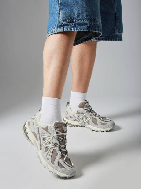 Sneakers 610 Uit Leder New balance Grijs boy ML610TE ander zicht 1