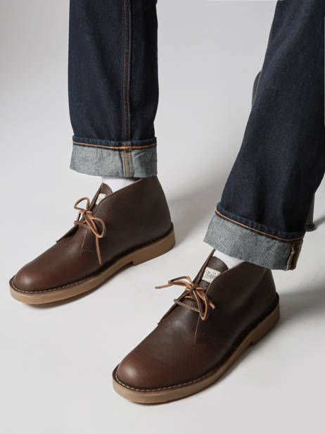 Enkellaarzen Desert Uit Leder Clarks Bruin men 26183363 ander zicht 1