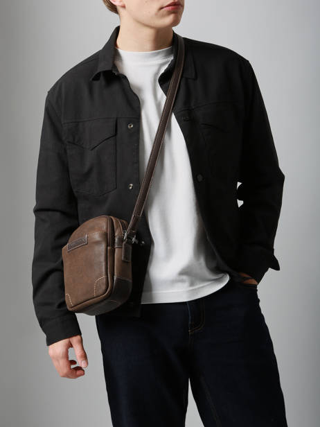 Cross Body Tas Joseph Leder Arthur & aston Bruin marco 7 ander zicht 1