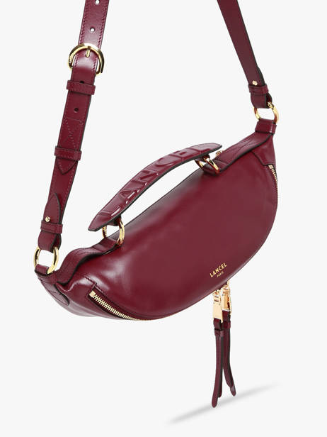 Cross Body Tas S Origami Leder Lancel Violet origami A12527 ander zicht 2