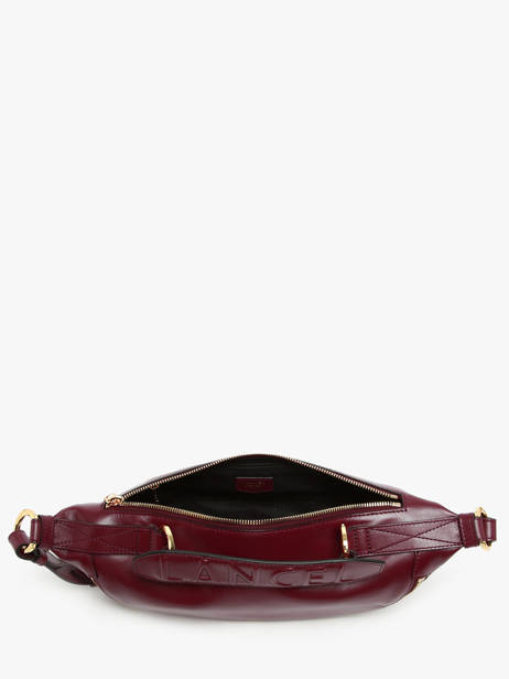 Cross Body Tas S Origami Leder Lancel Violet origami A12527 ander zicht 3