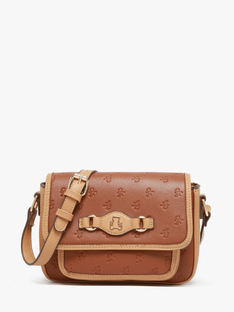 Cross Body Tas Embossed Lulu castagnette Bruin embossed ZAIDOU