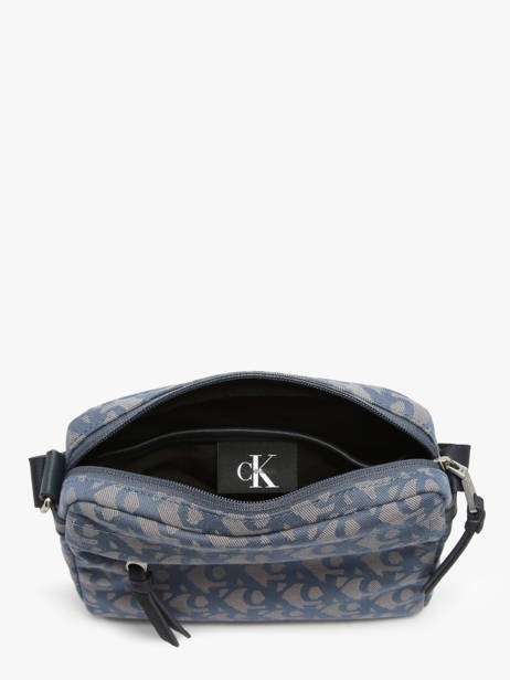 Cross Body Tas Unstructured Gerecycleerd Polyester Calvin klein jeans Blauw unstructured 4G3175G ander zicht 2