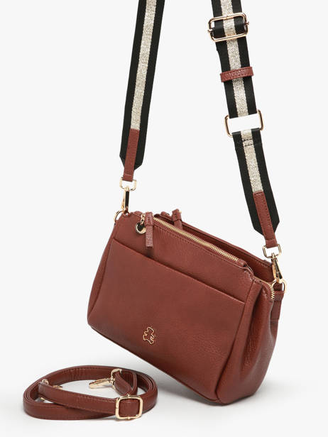 Cross Body Tas Soft Lulu castagnette Bruin soft YAMINA ander zicht 1