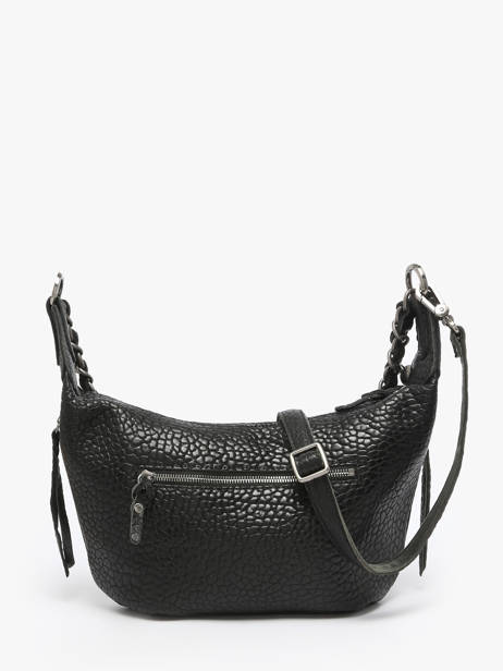 Cross Body Tas Vintage Leder Mila louise Zwart vintage 3485E ander zicht 4