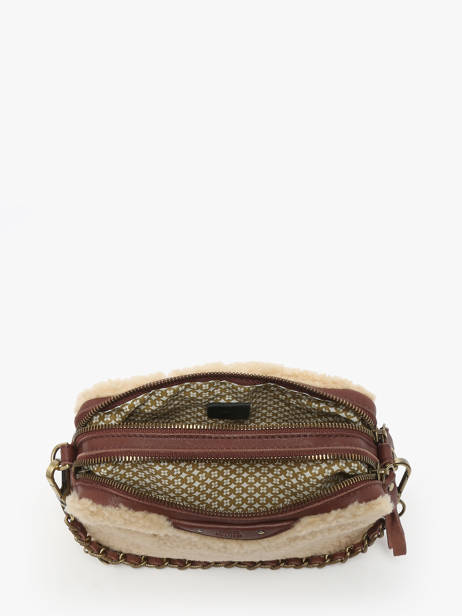 Cross Body Tas Vintage Leder Mila louise Beige vintage 23673XTC ander zicht 2