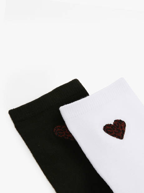 Damessokken Heart 2 Paar Pieces Zwart socks women 17108765 ander zicht 1