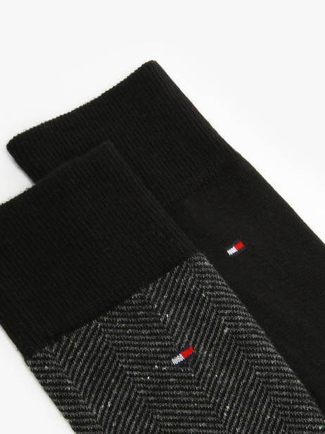 Herensokken 2 Paar Tommy hilfiger Zwart socks 71236313 ander zicht 1