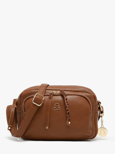 Cross Body Tas Zip Lulu castagnette Bruin zip ZITA