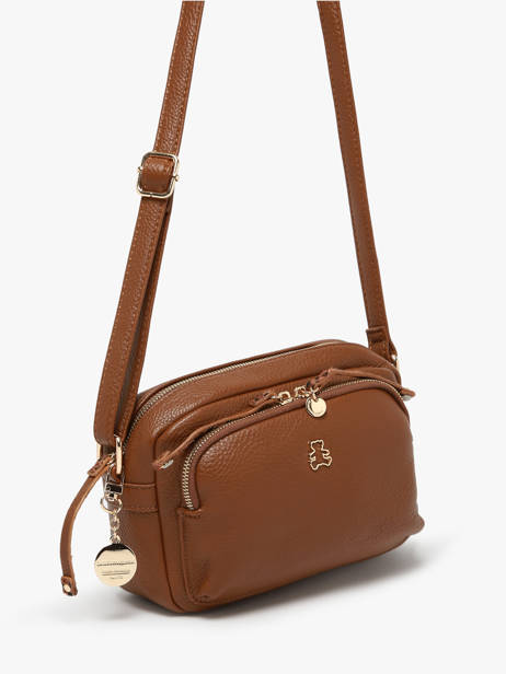 Cross Body Tas Zip Lulu castagnette Bruin zip ZITA ander zicht 2