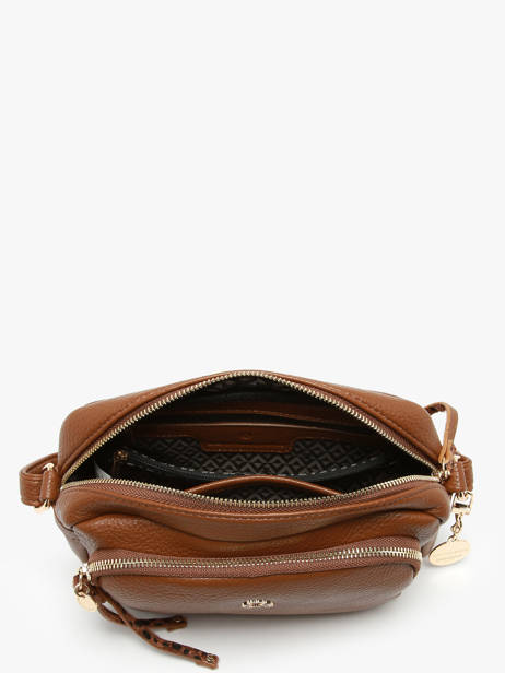 Cross Body Tas Zip Lulu castagnette Bruin zip ZITA ander zicht 3