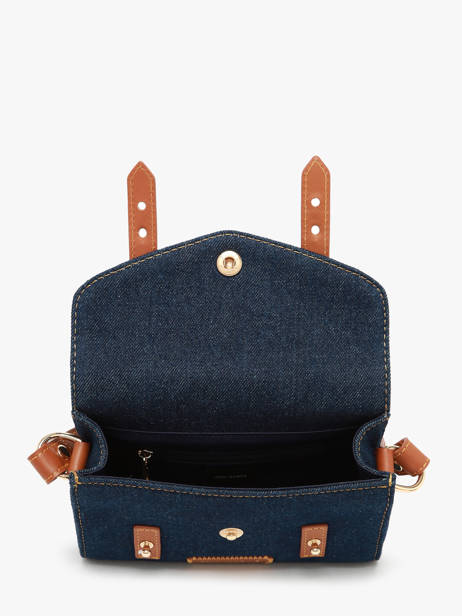 Cross Body Tas Le Mini Indispensable Denim Brut Paul marius Blauw denim brut MINIDEB ander zicht 2