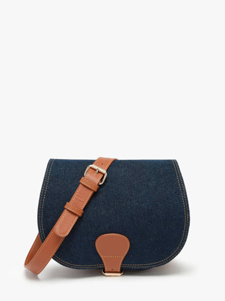 Cross Body Tas Le Bohémien Denim Brut Paul marius Blauw denim brut BOHEMDEB
