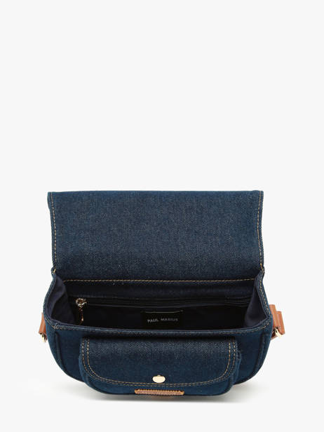 Cross Body Tas Le Bohémien Denim Brut Paul marius Blauw denim brut BOHEMDEB ander zicht 3