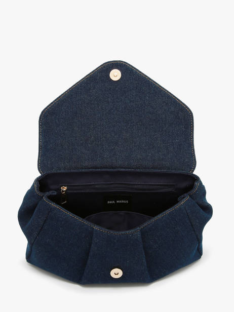 Cross Body Tas Le Suzon M Denim Brut Paul marius Blauw denim brut SUZM2DEB ander zicht 3