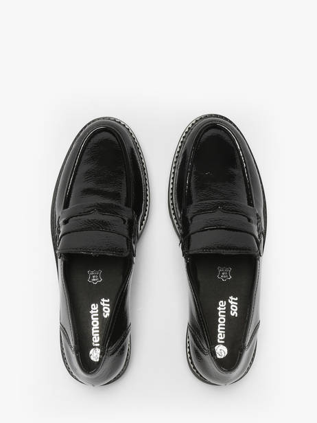 Mocassins Uit Leder Remonte Zwart women 2 ander zicht 4