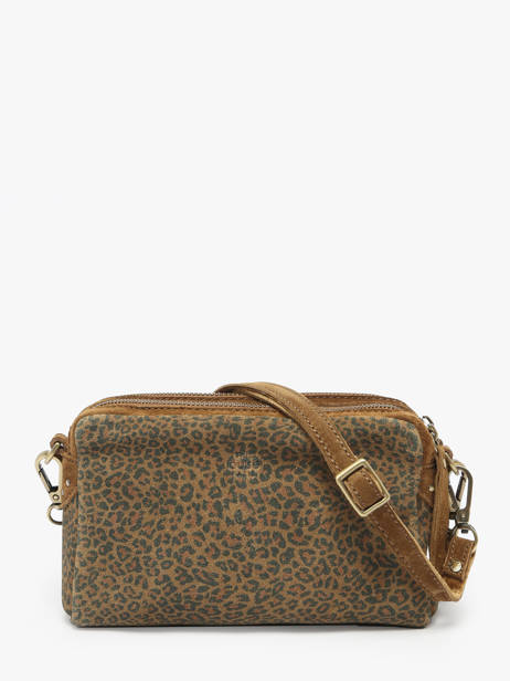 Cross Body Tas Vintage Leder Mila louise Bruin vintage 2367XPAV ander zicht 4