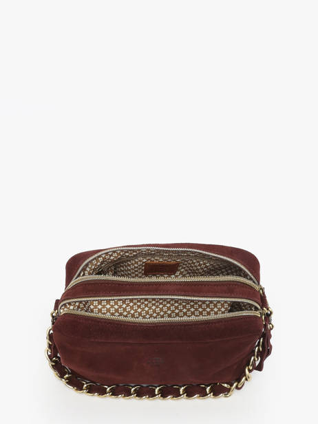 Cross Body Tas Vintage Leder Mila louise Beige vintage 23673V ander zicht 3