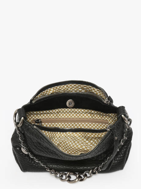 Cross Body Tas Vintage Leder Mila louise Zwart vintage 3864E ander zicht 3