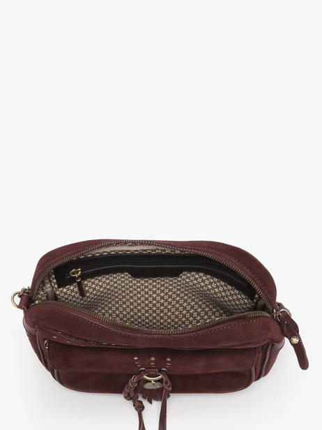 Cross Body Tas Vintage Leder Mila louise Beige vintage 3327VC ander zicht 3