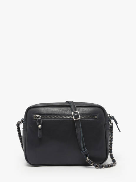 Cross Body Tas Vintage Leder Mila louise Blauw vintage 3327CL ander zicht 4