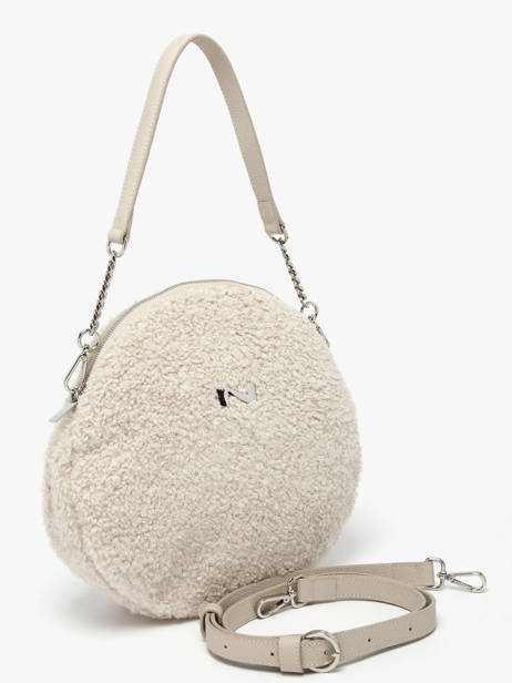 Schoudertas Anna Winter Shearling En Leder Nathan baume Beige nathan S ander zicht 2