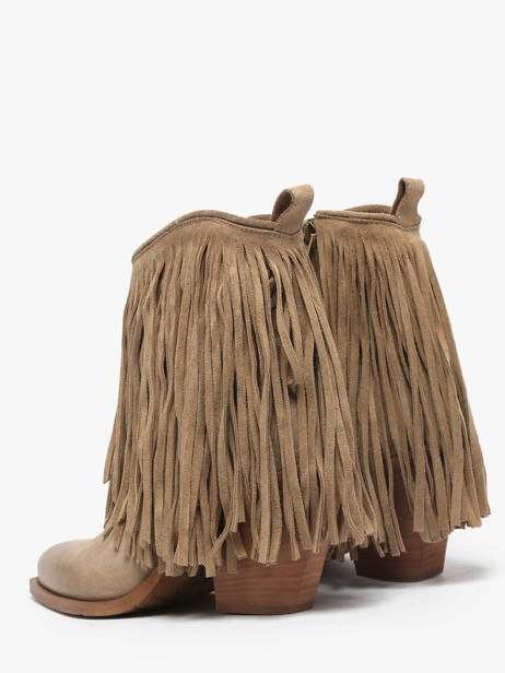 Santiago Laarzen Uit Leder Metisse Beige women XD2125 ander zicht 3