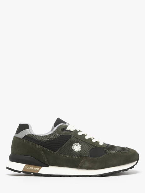 Sneakers Uit Leder Serge blanco Groen men CHA2360P