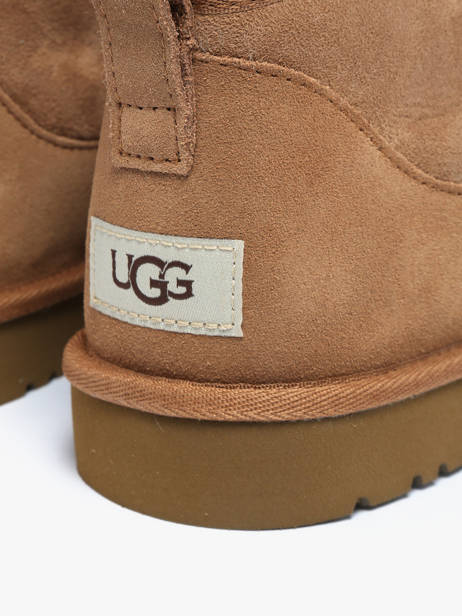 Classic Ultra Mini Boots Uit Leder Ugg Bruin men 1137391 ander zicht 2
